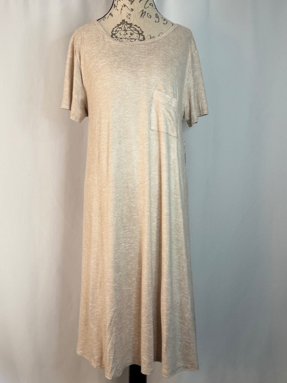 LuLaRoe Beige Carly, X-Large, NWT